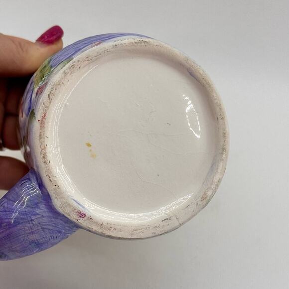 Iridescent Peacock Bird 3D Coffee Cup Mug Purple Green Lightweight - Picture 6 of 8